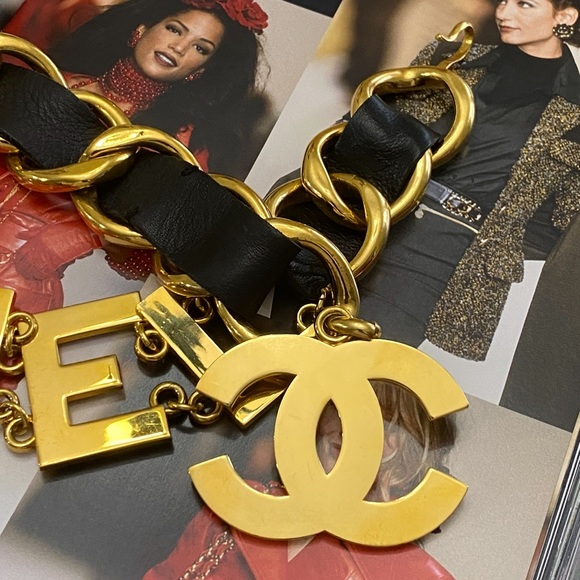 Vintage Chanel 93P large letter logo runway belt 🔥🔥🔥🔥 - Picture 4 of 14